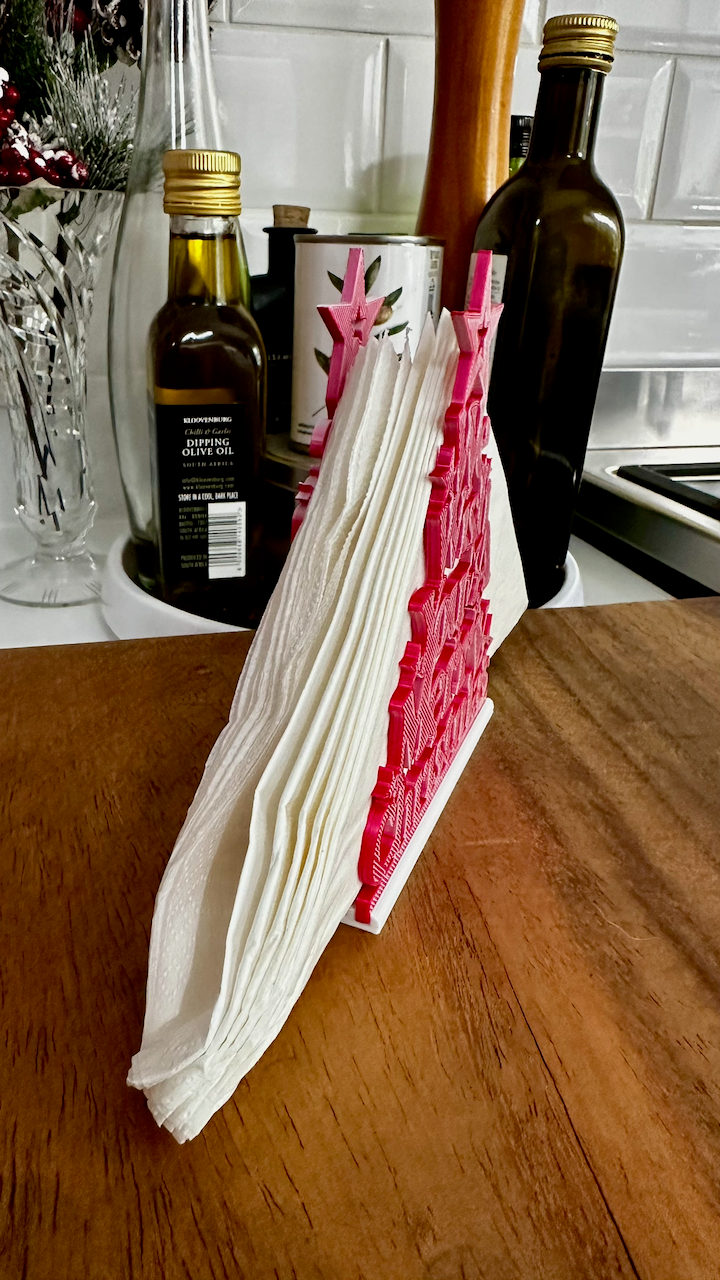 “We Wish You a Merry Christmas” Napkin Holder